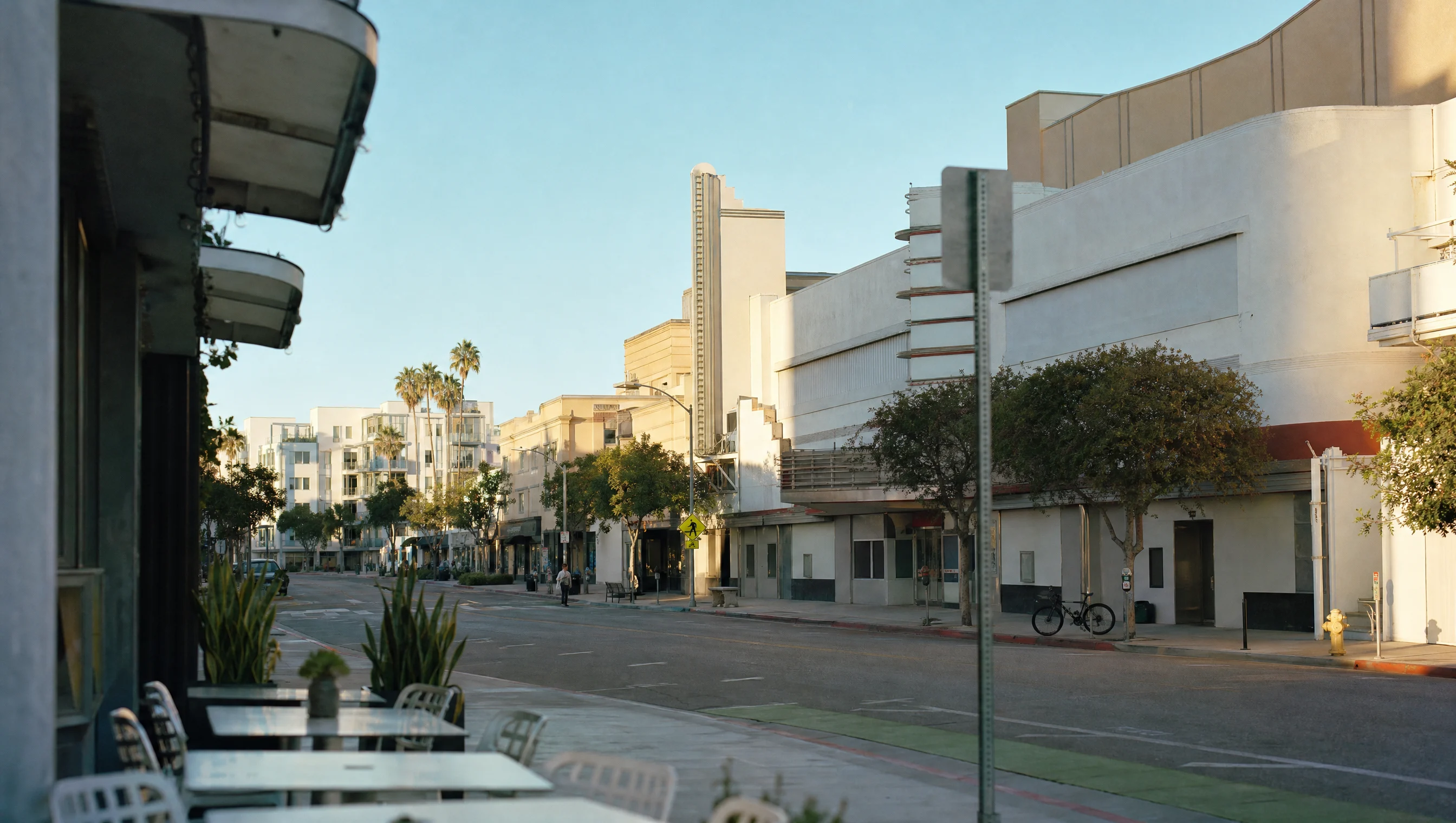 Culver City arts district and low-rise urban street